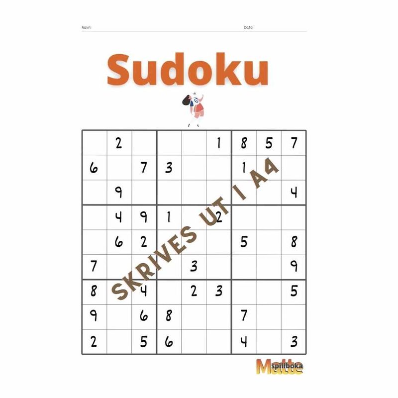 Sudoku med fotballmotiv