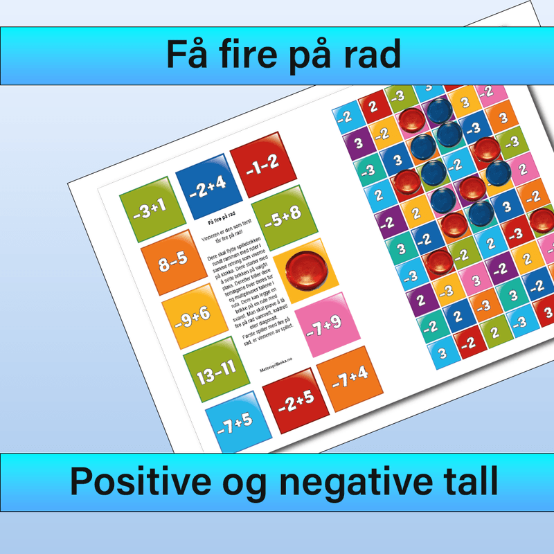 Legg sammen positive og negative tall