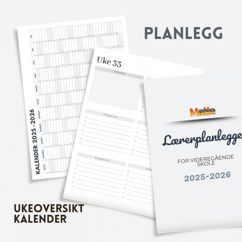 Planlegger for lærere i barneskole | Skoleåret 2025–2026