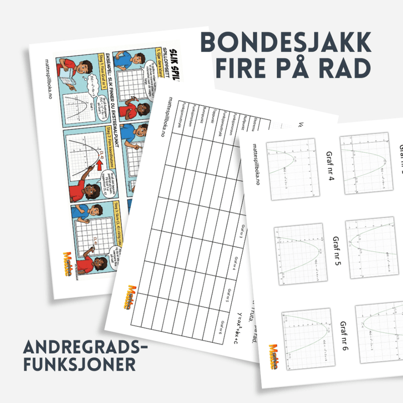Bondesjakk |  Andregradsfunksjoner | Les grafen